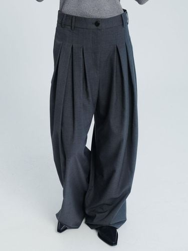 TUCK COLORED SLACKS - GREY - EPINGLER - Modalova