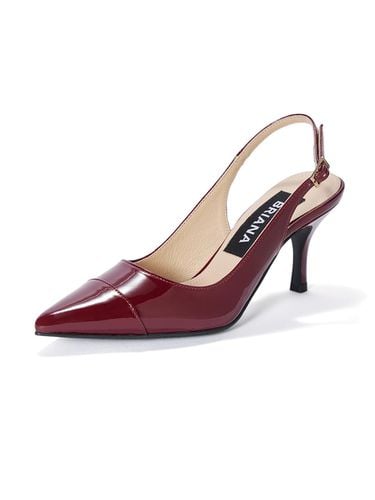 Stiletto Slingback_Wine Patent - BRIANA - Modalova