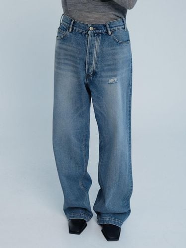 WASHED WIDE DENIM - BLUE - EPINGLER - Modalova