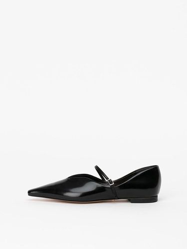 Edith Strap Flat Shoes in BLACK BOX - CHAUSSURE LAPIN - Modalova