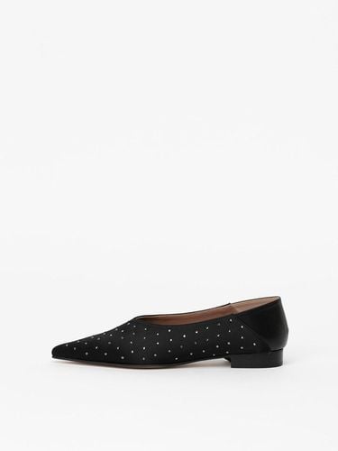 Roseline Embellished Flats in SILK - CHAUSSURE LAPIN - Modalova