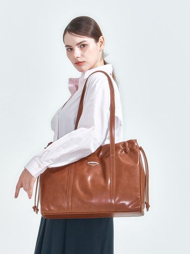 TRAWSTRING TOTE BAG, BROWN - BADGIGI - Modalova