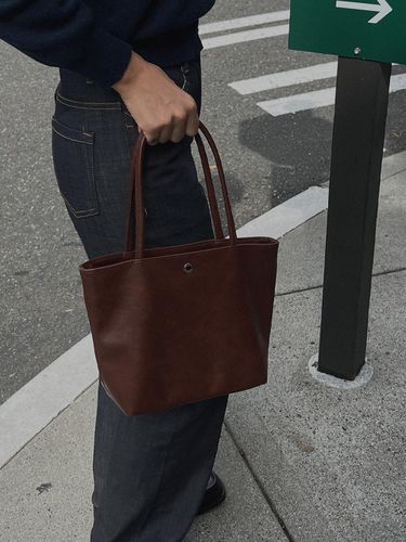 Leather All Day Bag _Brown - DEFINE OTHER - Modalova