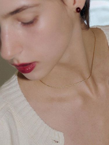 Sv925] Basic line necklace - Denu - Modalova