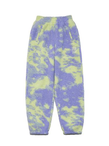 Printed fleece pants [LIGHT VIOLET] - DELICCENT - Modalova