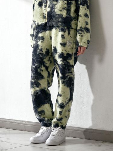 Printed fleece pants [CHARCOAL] - DELICCENT - Modalova