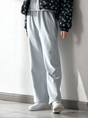 Corduroy Wide Pants [SKY BLUE] - DELICCENT - Modalova