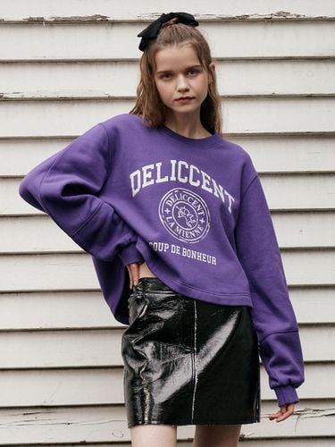 A voluminous sleeve sweatshirt [VIOLET] - DELICCENT - Modalova