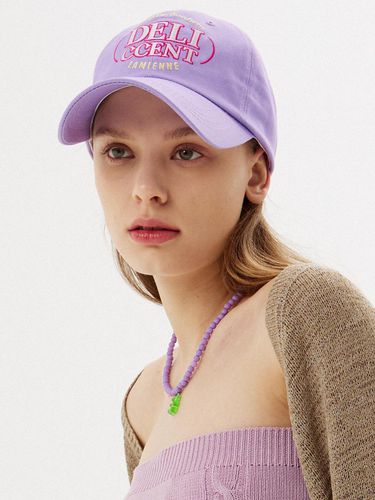 Logo Lettering Cotton Ball Cap [3 COLOR] - DELICCENT - Modalova