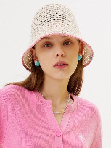 Color Crochet Bucket Hat [2 COLOR] - DELICCENT - Modalova