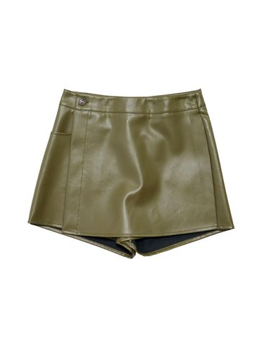 Wrap Pocket Shorts [KHAKI] - DELICCENT - Modalova