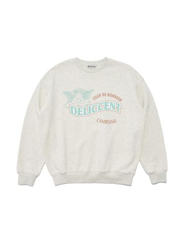 Delhi loose fit sweatshirt [OATMEAL] - DELICCENT - Modalova