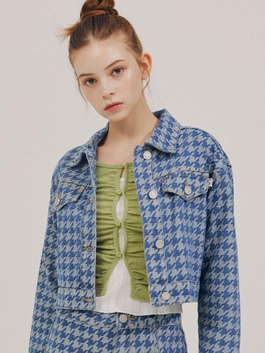 Houndtus denim jacket [BLUE] - DELICCENT - Modalova