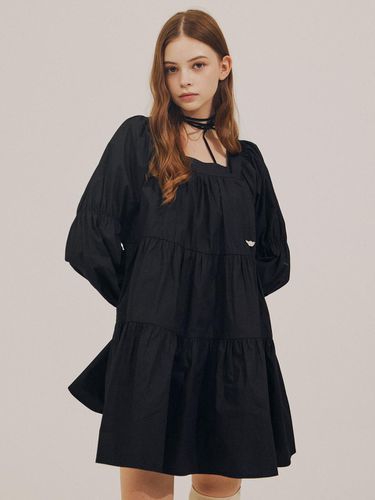 Autumn tiered dress [BLACK] - DELICCENT - Modalova