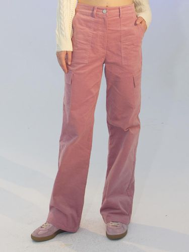 Corduroy Cargo Pants [PINK] - DELICCENT - Modalova