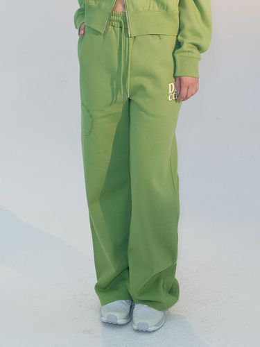 Napping wide pants [GREEN] - DELICCENT - Modalova