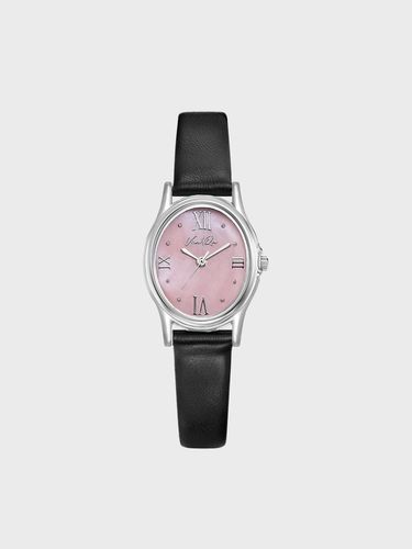 Gem Silver/Rose (Black leather) - Ven&Qu - Modalova