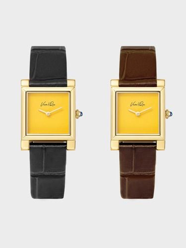 Doris Gold/Yellow leather (2 type) - Ven&Qu - Modalova