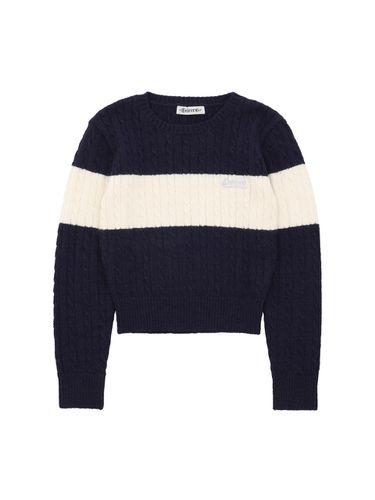 Coloring line knitwear pullover [] - DELICCENT - Modalova