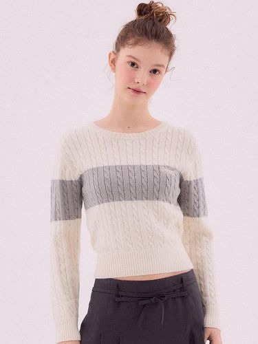 Coloring line knitwear pullover [] - DELICCENT - Modalova