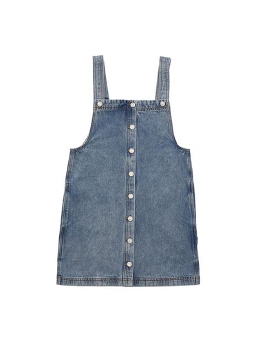 Denim overall dress [BLUE] - DELICCENT - Modalova