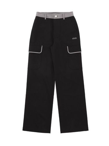 Low-rise pocket pants [BLACK] - DELICCENT - Modalova