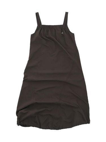 Front shirring dress [BROWN] - DELICCENT - Modalova