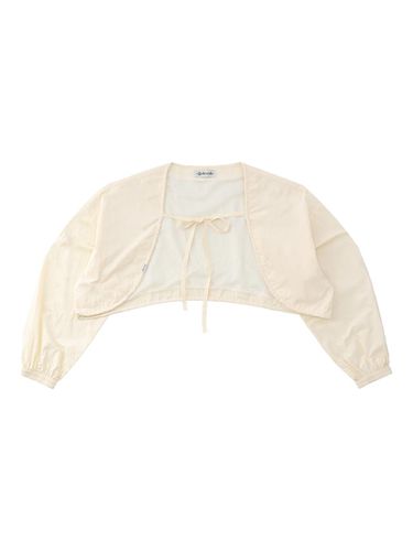 Nylon Bolero Jumper [CREAM] - DELICCENT - Modalova