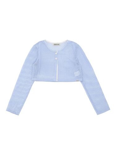 A net cardigan [BLUE] - DELICCENT - Modalova