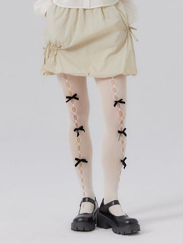 Balloon mini skirt [BEIGE] - DELICCENT - Modalova