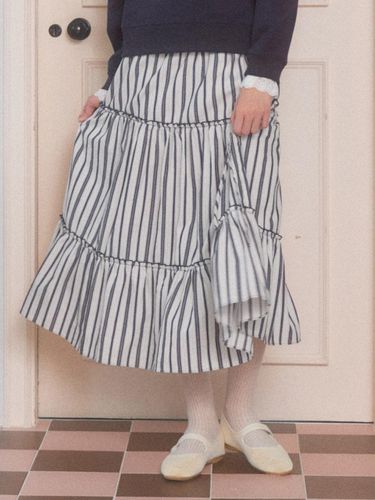 A Pandora skirt [NAVY] - DELICCENT - Modalova