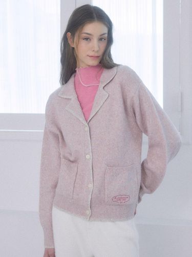 Sally Oversized Fit Collar Wool Cardigan [] - DELICCENT - Modalova