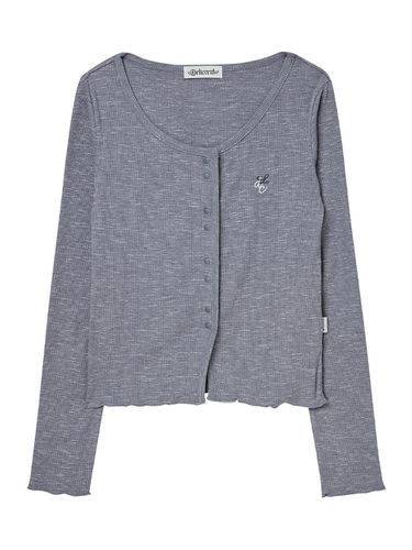 Lib Cozy Cardigan [GRAY] - DELICCENT - Modalova