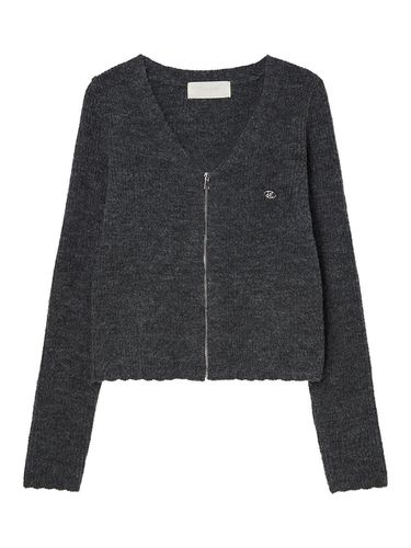 Pure Knit Zip-Up Cardigan [] - DELICCENT - Modalova