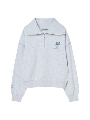 Coloring Half Zip-Up Sweatshirt [] - DELICCENT - Modalova