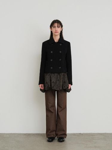 WOOL DOUBLE JACKET (BLACK) - Burmula - Modalova