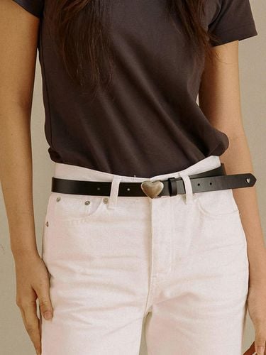 BL001 Heart Women's Leather Belt 22mm (2 Color) - Le masque - Modalova