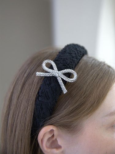 Ribbon Tweed Hairband - CATTLINE - Modalova