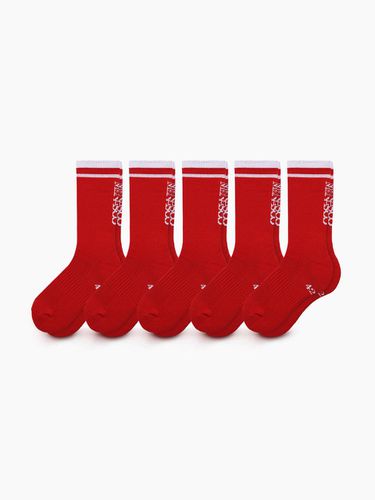 PACK] RUNNING CREW FLOGGER FIT SOCKS LONG RED - MENASOO - Modalova