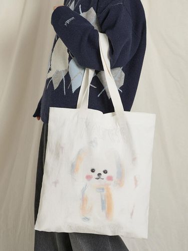 Oil Painting Eco Bag Beige - WAIKEI - Modalova