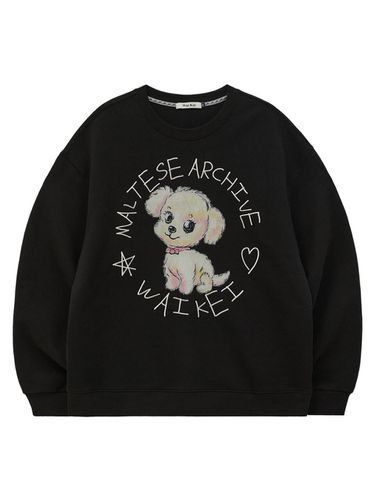 Drawing Sweatshirt Black - WAIKEI - Modalova