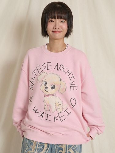 Drawing Sweatshirt Pink - WAIKEI - Modalova