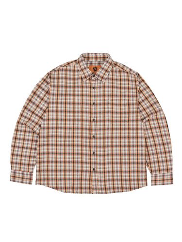 Flannel plaid shirts_orange - ersco - Modalova