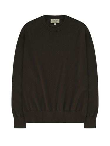 Essential Crew Neck Knit (Brown) - Bellief - Modalova