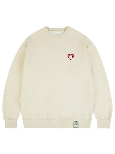 UNISEX] Bear Heart Embroidery Sweatshirt_ - GRAVER - Modalova