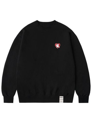 UNISEX] Bear Heart Embroidery Sweatshirt - GRAVER - Modalova