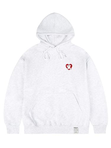 UNISEX] Bear Heart Embroidered Hoodie - GRAVER - Modalova