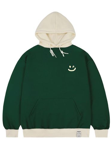 UNISEX] Small Drawing Color Hoodie_Green - GRAVER - Modalova