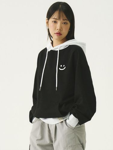 UNISEX] Small Drawing Color Hoodie_Black - GRAVER - Modalova