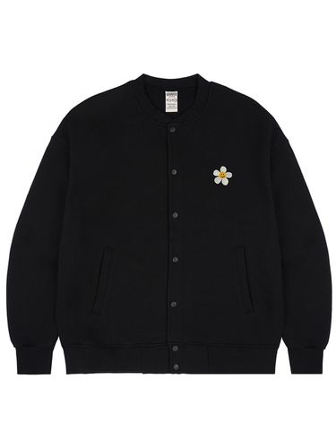 UNISEX] Flower dot embroidered base ball jacket - GRAVER - Modalova